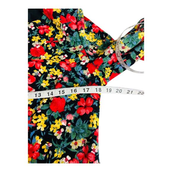 Liz Claiborne Womens 3/4 Flutter Sleeve Floral Multicolor Sheath Knee Dress 10 - Picture 9 of 9